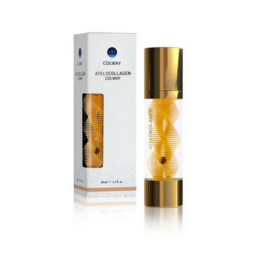 Facial serum with natural collagen and 24k gold