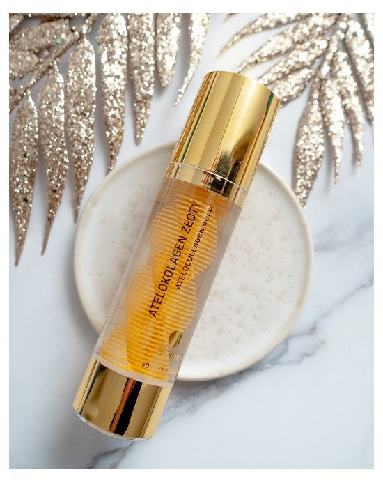 Facial serum with natural collagen and 24k gold Facial serum with natural collagen and 24k gold