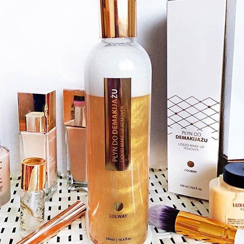 Liquid make-up remover for eyes and face with Collagen Liquid make-up remover for eyes and face with Collagen