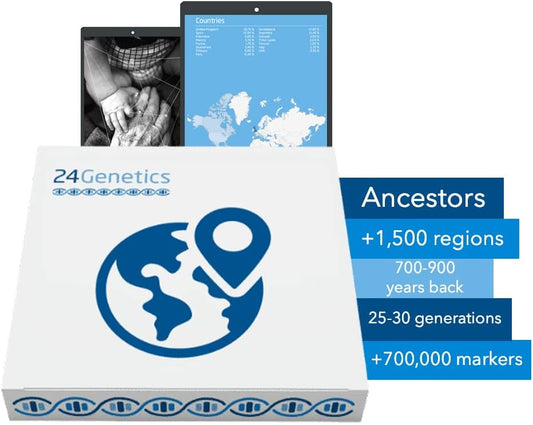 Ancestry DNA Test Kit - Uncover Your Paternal & Maternal Lineage, Explore Genetic Heritage & Sibling Variations, Easy-to-Use Home Testing Kit